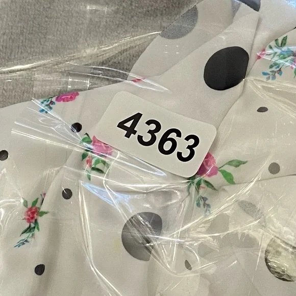 New! For love and lemons rosewater floral polka dot bikini bottoms 24363 - Picture 10 of 10